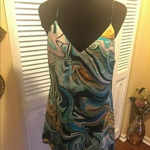 Kendall & Kylie Polyester V-Neck/Back Dress NWT S